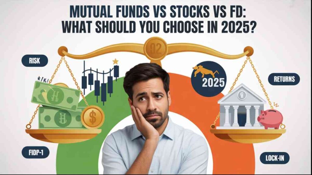 FD vs Mutual fund vs Stocks